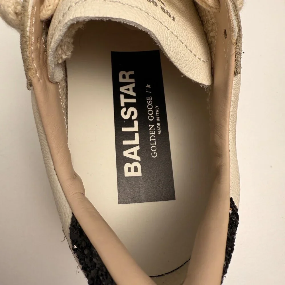 GOLDEN GOOSE BALL STAR SUEDE GLITTER STAR SNEAKERS - Picture 10 of 10